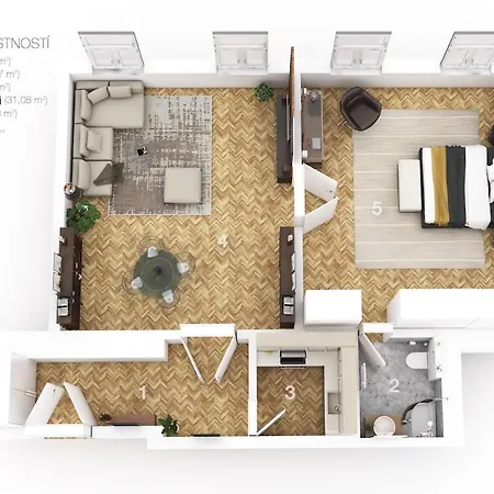 Designovy 아파트 프라하